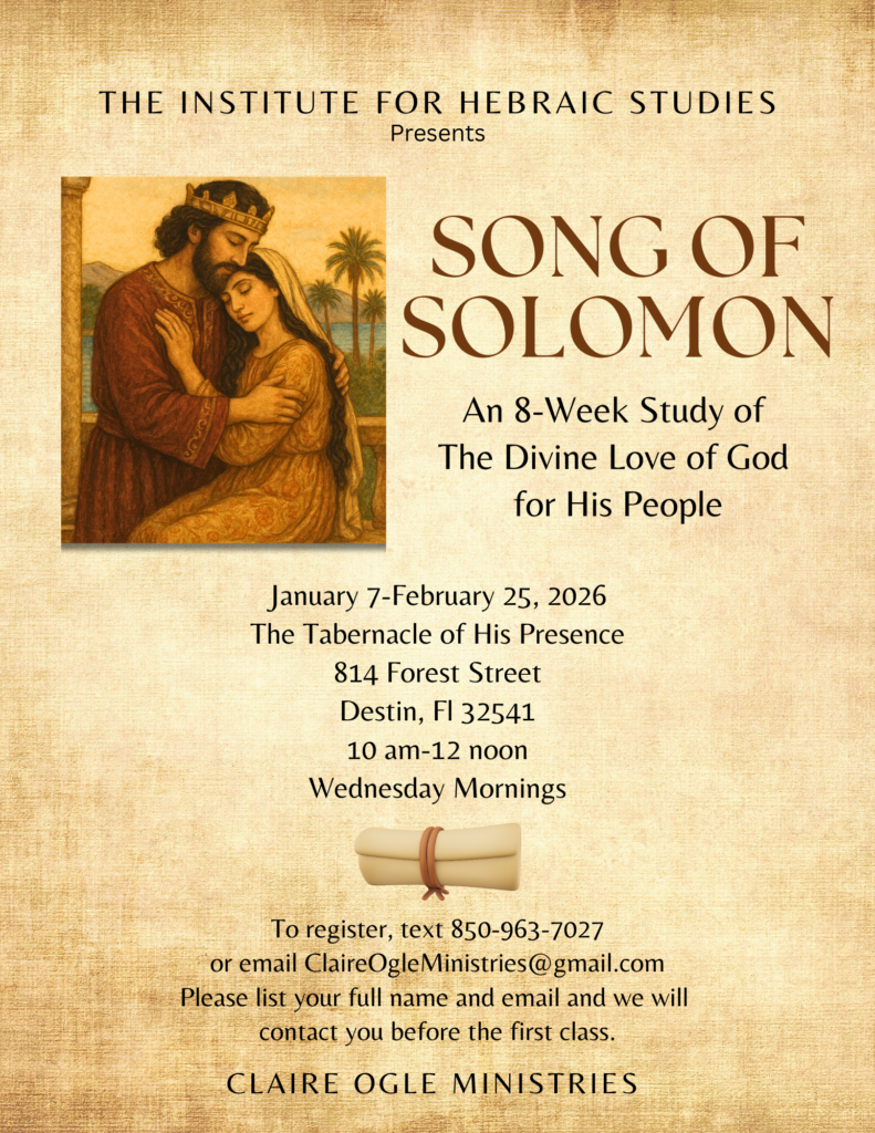 Claire Ogle Ministries Song of Solomon 2026 Flyer